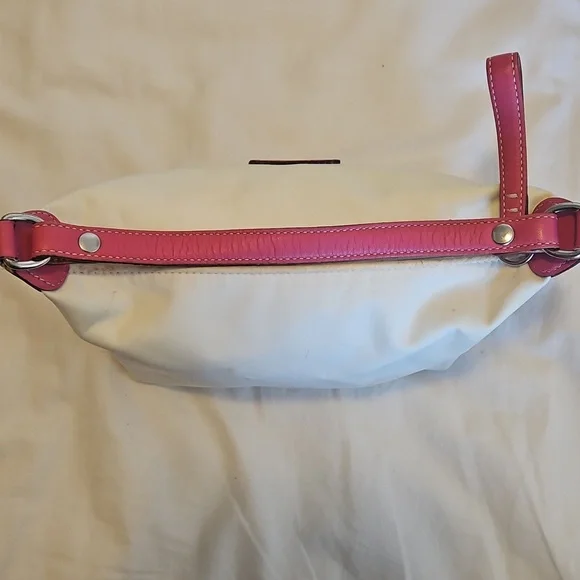 White and Pink Vintage Mini Coach Bag - Picture 3 of 11